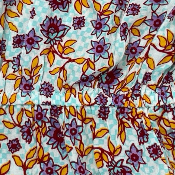 Poupette St Barth Bona Mini Dress Aqua Blossom – Size M - Picture 14 of 16